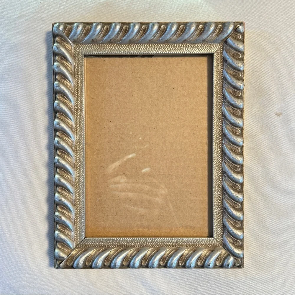 Ornate Silver Twisted Picture Frame